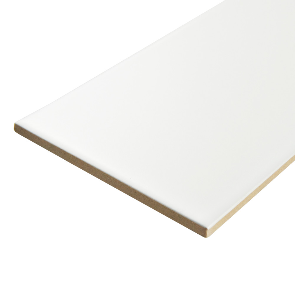 Projectos White 3-7/8 in. x 7-3/4 in. Ceramic Floor and Wall Tile ...