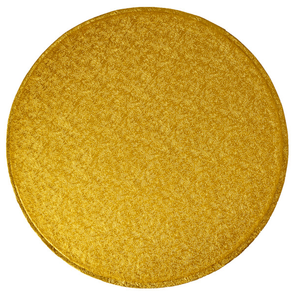 12" Round Gold Foil Cake Board