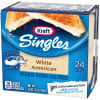 Kraft Singles White American Cheese Slices 16 oz Package (24 Slices)
