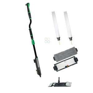 Unger, Excella™, 16", Floor Cleaning Pocket Mop Kit with Offset Pole