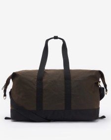 Field Waxed Holdall Olive-Black