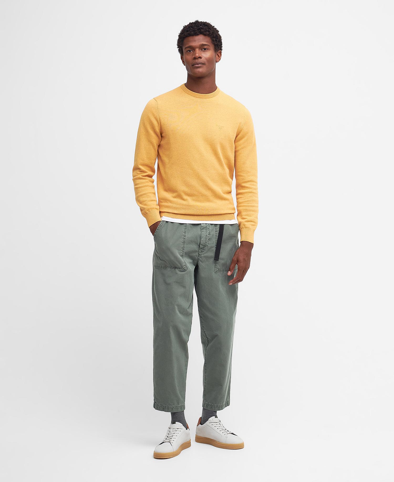 Maglione girocollo in cotone Pima image number 1