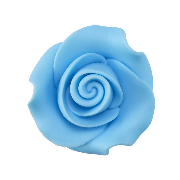 Light Blue 1.5" Rose - Red 3 Free SugarSoft® Premium Edible Decorations
