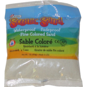 Scenic Sand&trade; Craft Colored Sand, White, 1 lb (454 g) Bag