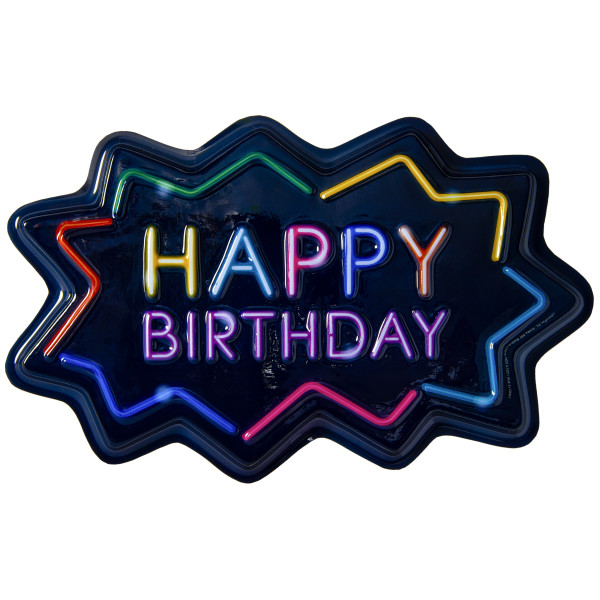 Neon Happy Birthday Pop Tops®