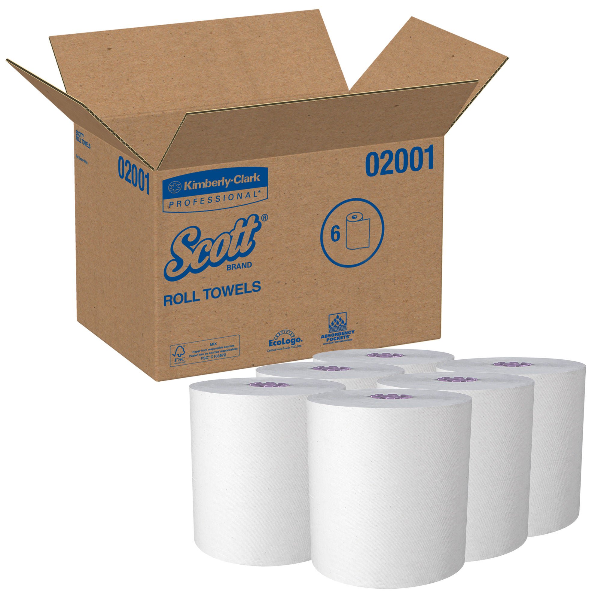 Scott® Essential White Paper Towel, 8 Inch x 950 Foot