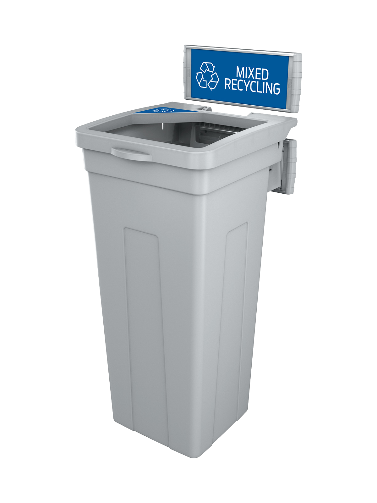RISE – Single – Kit – Mixed Recycling – Full – Grey