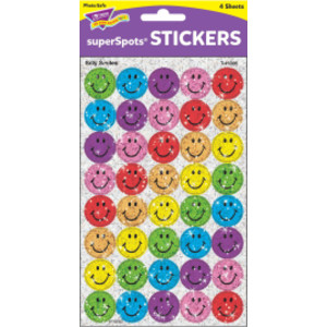 Silly Smiles superSpots&reg; Stickers-Sparkle, 160 ct