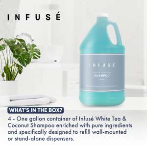 DHSGAL80H20TROPS, Diversified Hospitality, H2O Tropical Infusé, Nourishing Liquid Shampoo,  1 gal Bottle