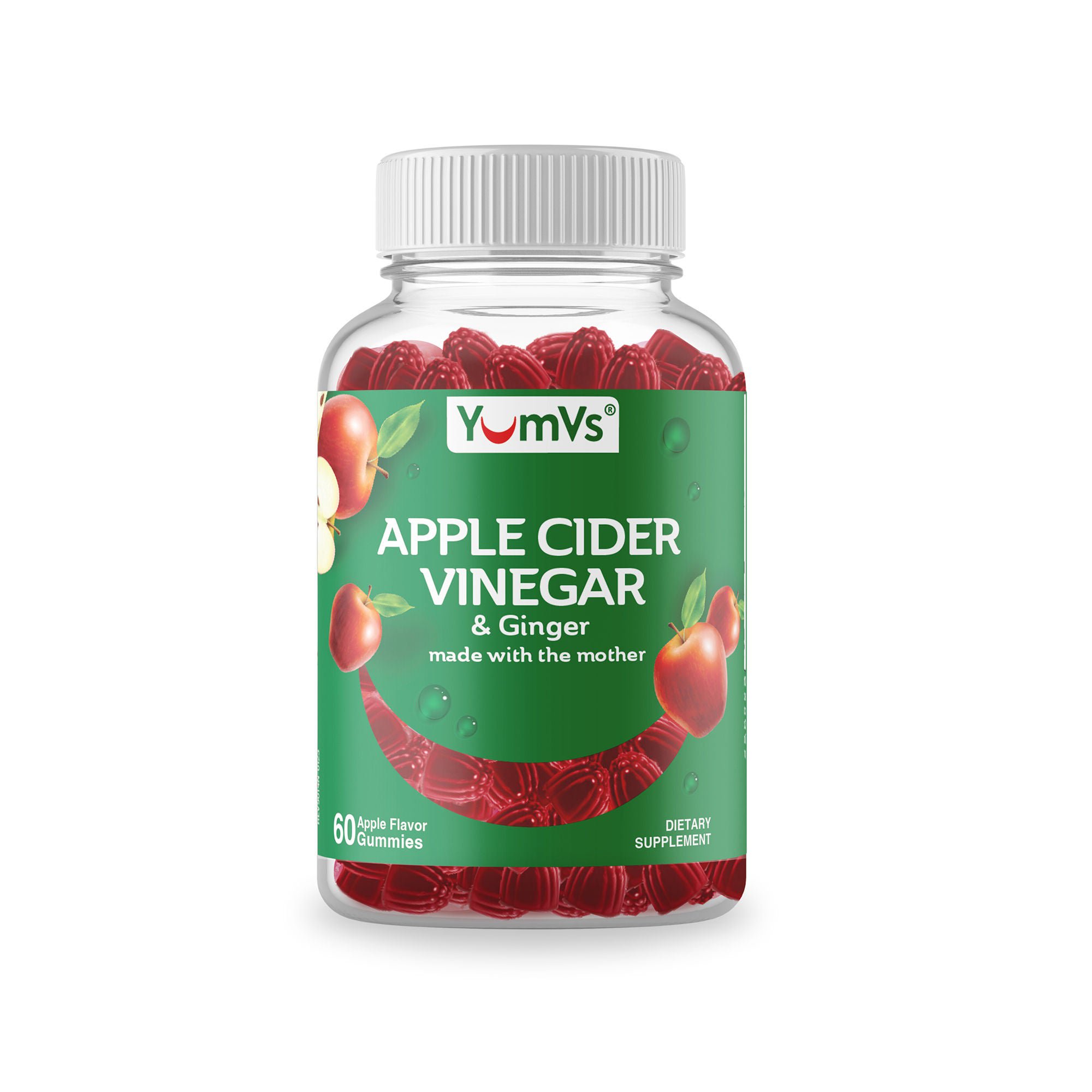 YumVs Apple Cider Vinegar & Ginger Gummies