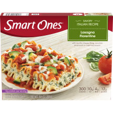 Smart Ones Lasagna Florentine with Zucchini, Spinach & Marinara Sauce, 10.5 oz Box