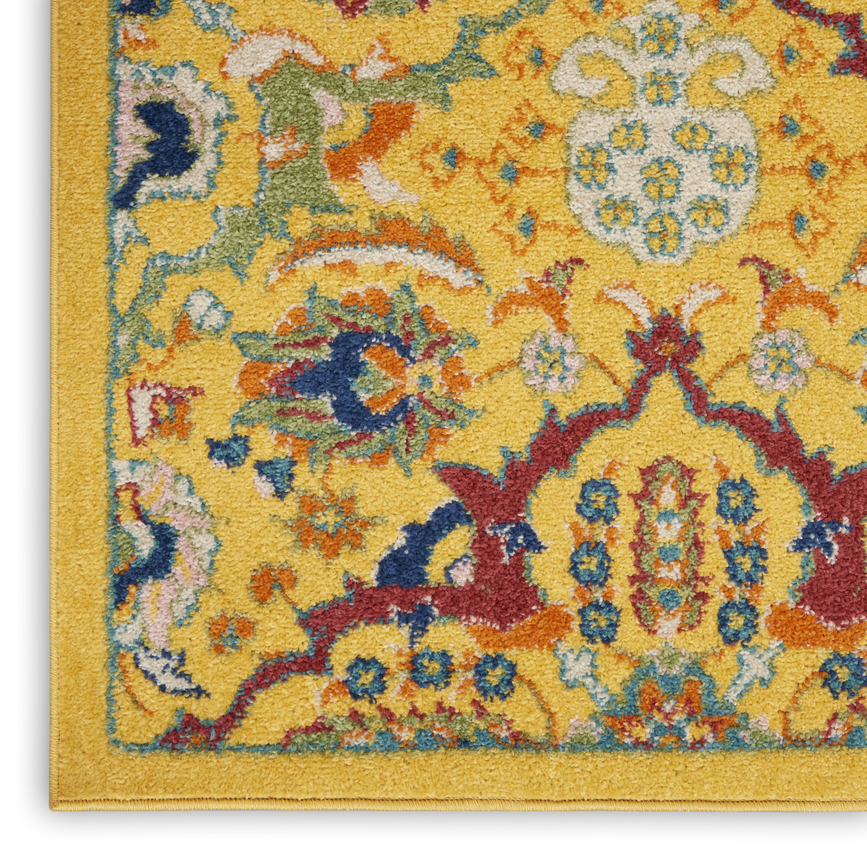 Nourison Allur 4' x 6' Yellow Multicolor Bohemian Indoor Rug