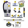 ProTeam, GoFree Flex Pro II w/ ProBlade Hard Surface & Carpet Tool Kit, 14", Backpack Vacuum