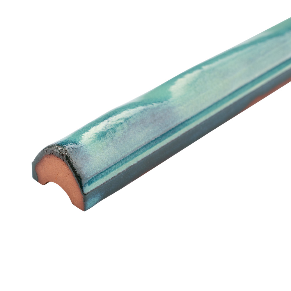 Antic Special Torelo Lava Verde 3/4 in. x 6 in. Ceramic Wall Trim