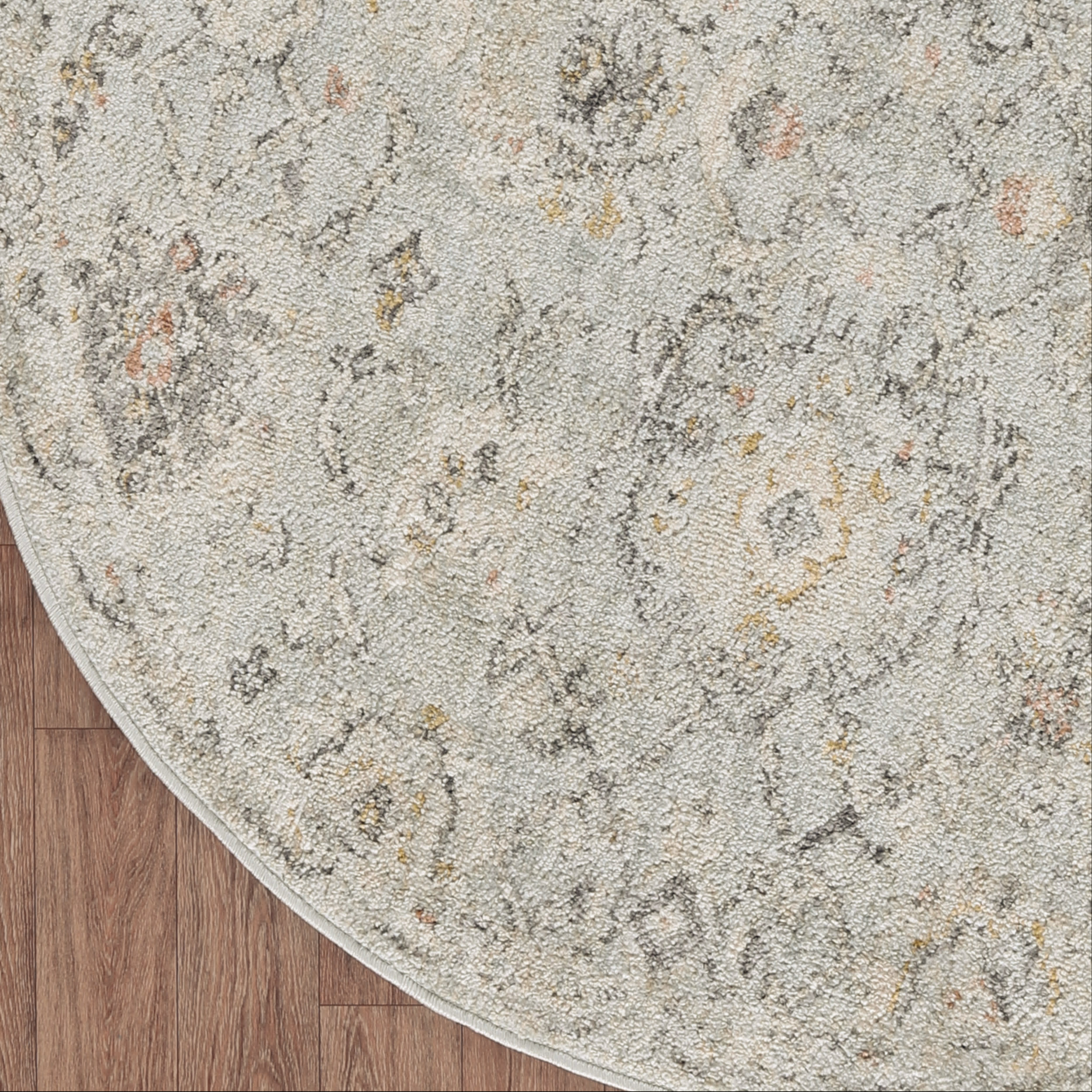 Nourison Oushak Home 7'10" x Round Mint Vintage Indoor Rug