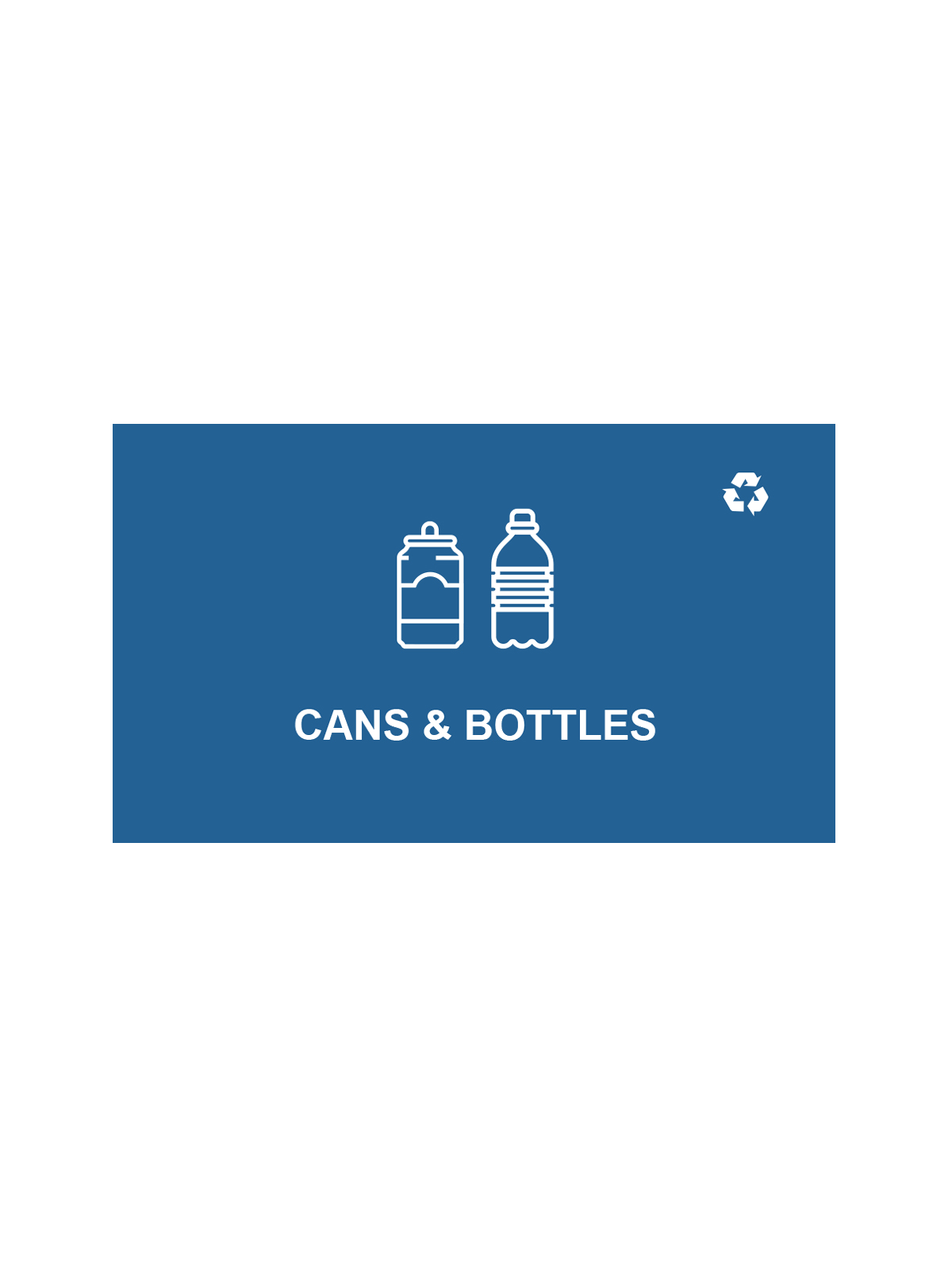 SPECTRUM – Ellipse Double Sign – Cans & Bottles – Blue-White