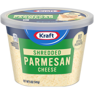Kraft Refrigerated Shredded Parmesan Cheese, 5 oz Tub