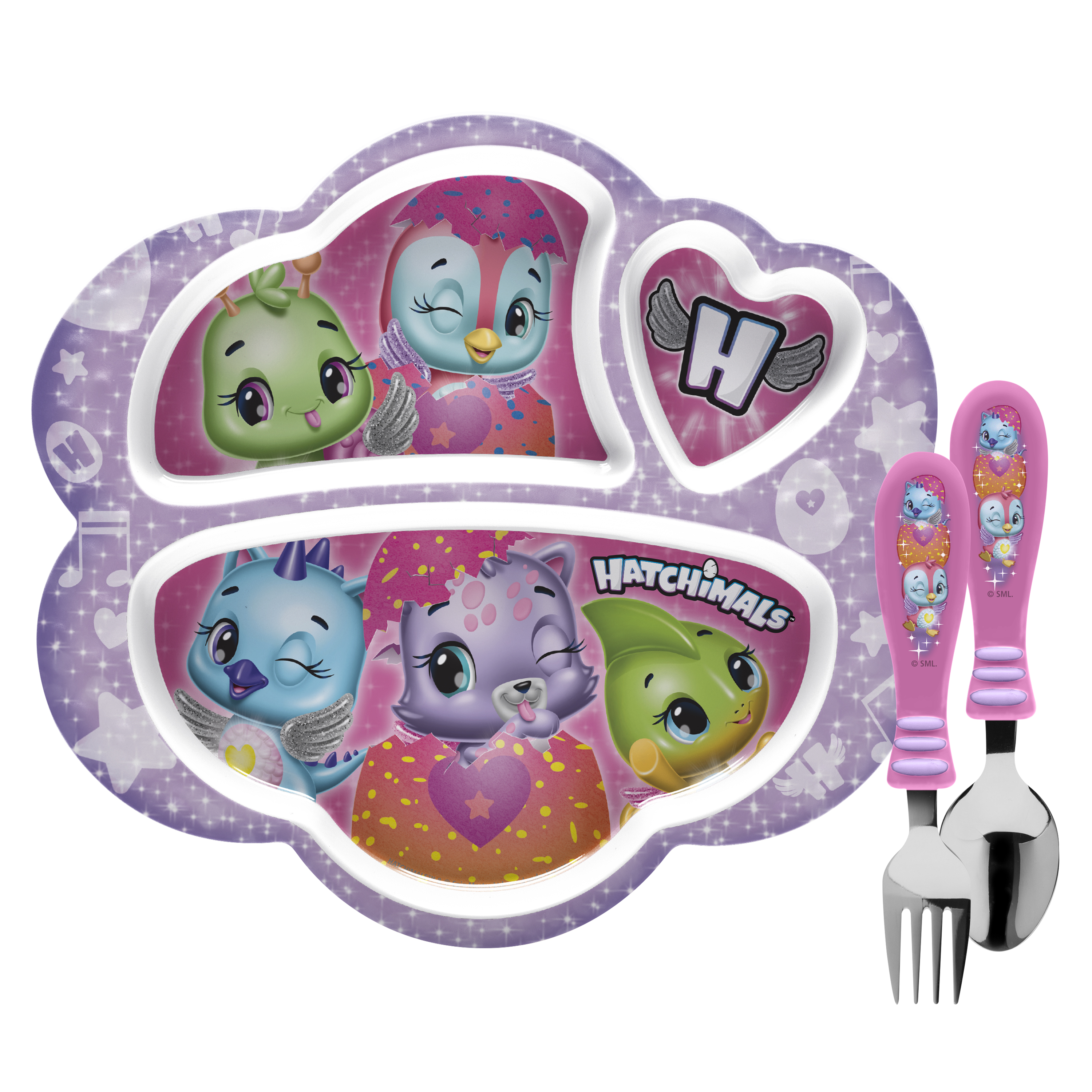Hatchimals Kid’s Dinnerware Set, Colleggtibles, 3-piece set slideshow image 1 Hatchimals Kid’s Dinnerware Set, Colleggtibles, 3-piece set slideshow image 1