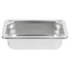 Ninth-size 2-inch-deep Super Pan V® stainless steel steam table pan
