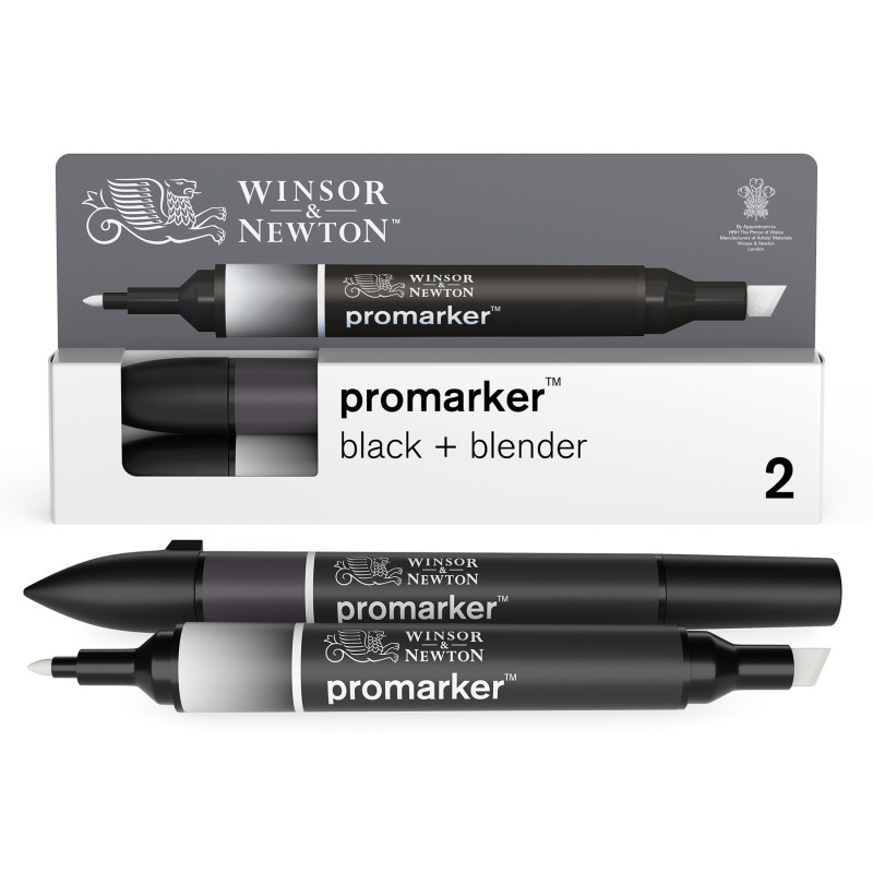 Promarker™ Black + Blender, Set of 2