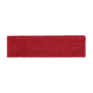 Rubbermaid Commercial, Adaptable Microfiber Flat Mop Pad, 18"W, Red