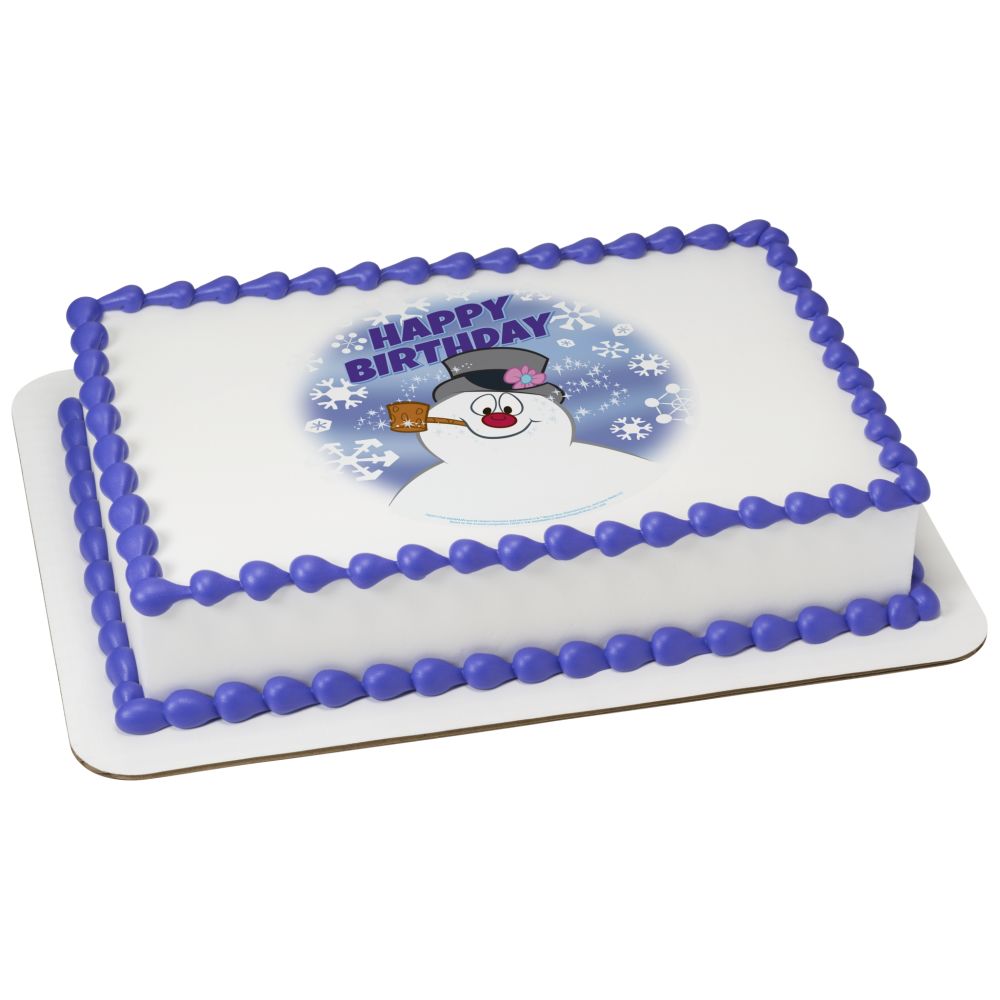 Image Cake Frosty the Snowman Happy Birthday