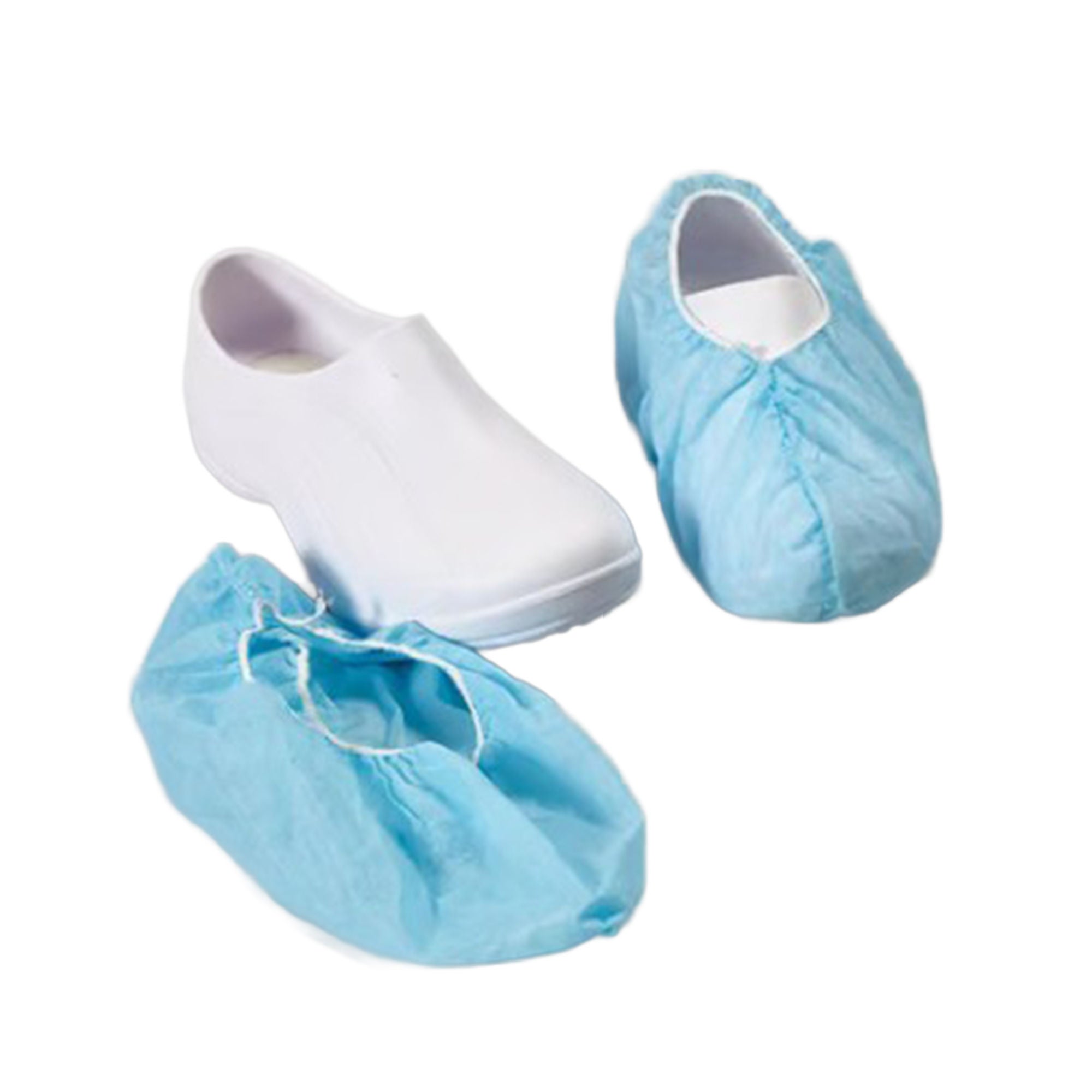 Shoe Cover One Size Fits Most Shoe High Nonskid Sole Blue NonSterile