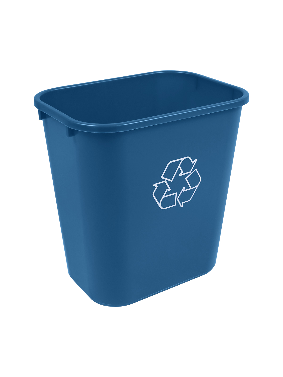RECYCLING & WASTE BASKET – Single – Body – 28 Q – Mobius Loop – Royal Blue PCR