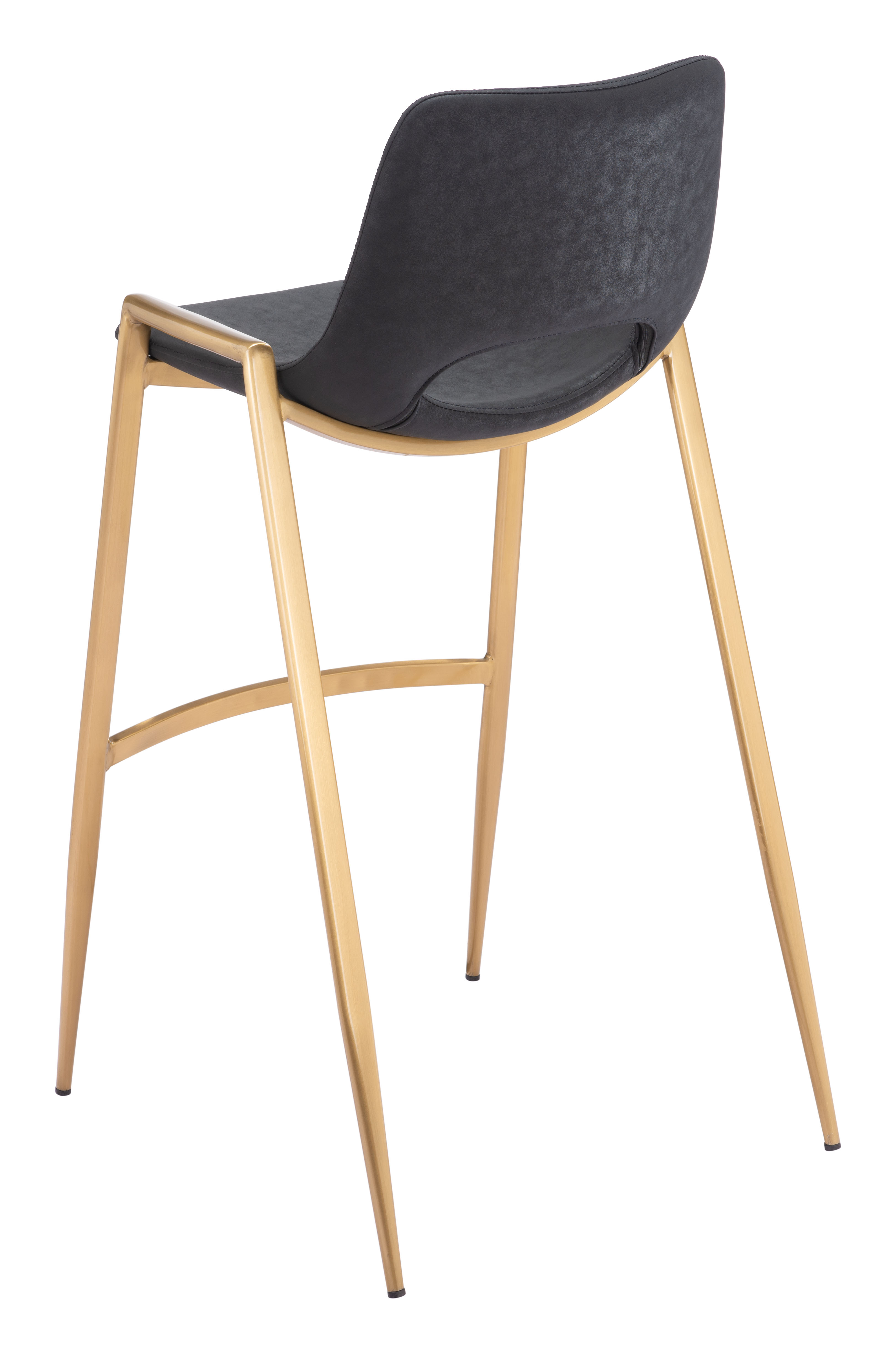 Desi Barstool (Set of 2) Black & Gold product image