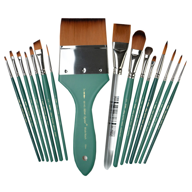 Crystal Must Haves Brush Set, 16 Brushes
