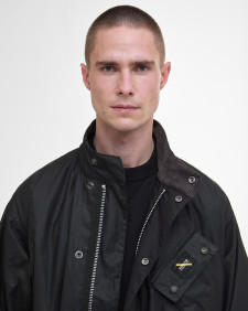 Barbour International x Saturdays NYC SNYC Lightweight Waxed Jacket Classic Black