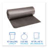 Boardwalk,  LLDPE Liner, 45 gal Capacity, 40 in Wide, 46 in High, 0.95 Mils Thick, Gray
