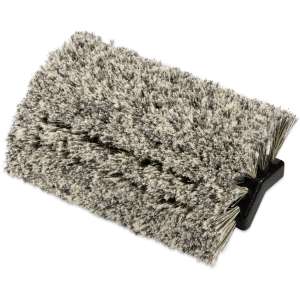 Carlisle, Flo-Pac, 10in, Flo-Thru Dual Surface Brush with Flagged, Polystyrene  Bristles, Black