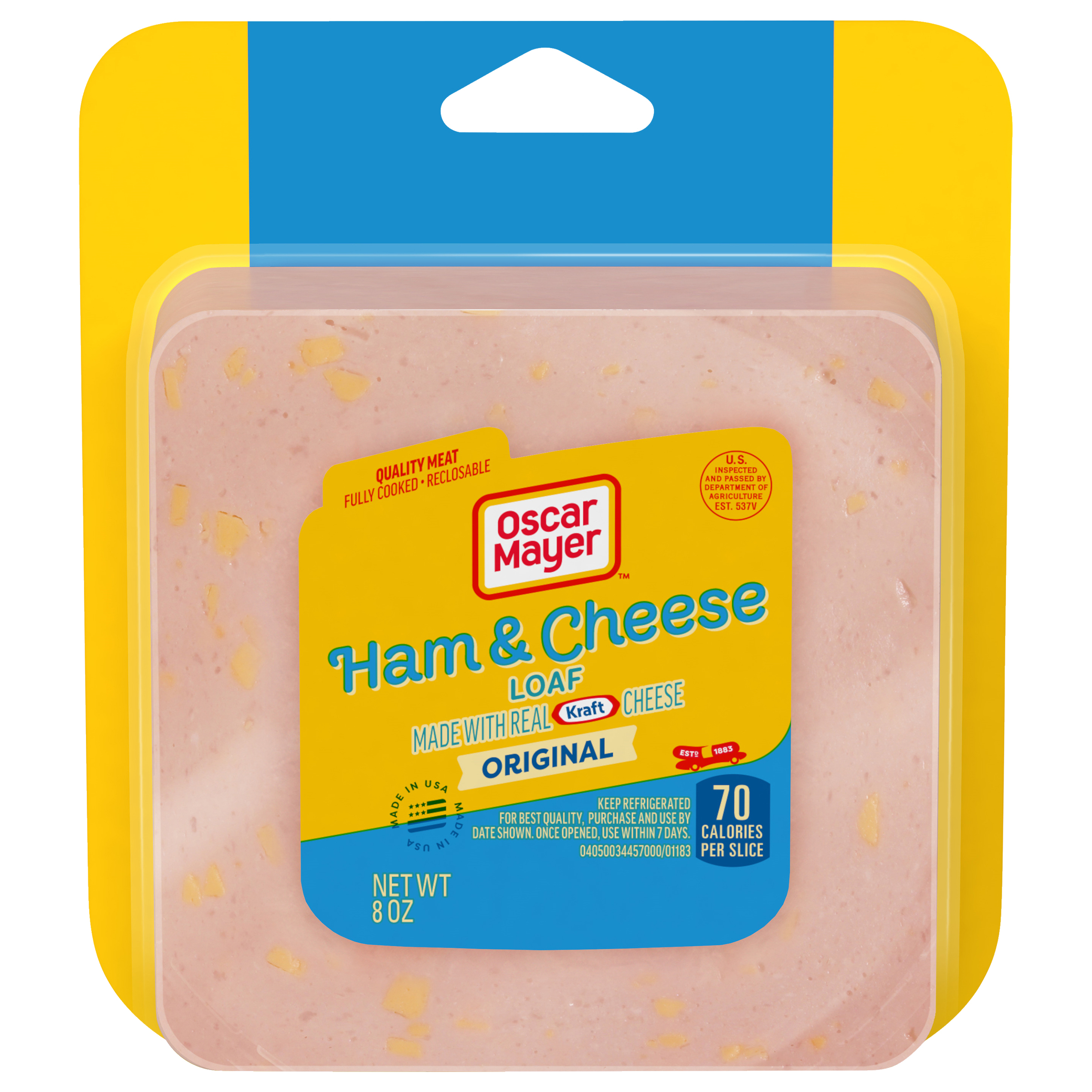 Oscar Mayer Ham & Cheese Loaf with Real Kraft Cheese, 8 oz Pack - My ...