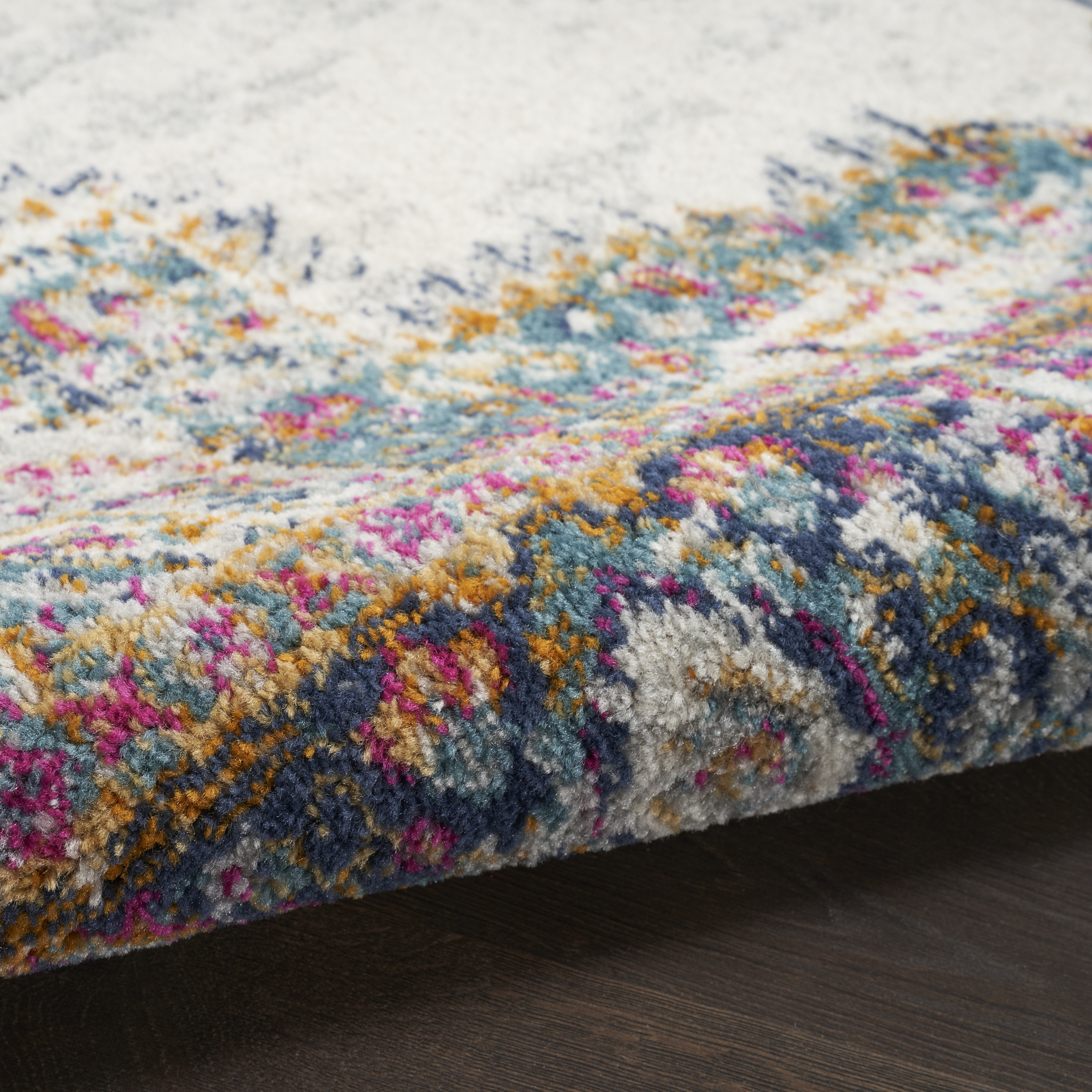 Nourison Passion 8' x 10' Ivory Blue Vintage Indoor Rug