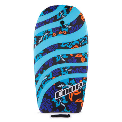 SwimWays Coop Pipe 37 Bodyboard, Swimming Aid, Lightweight Bodyboard with Wrist Leash for Adults, Kids, and Beginners, Blue
