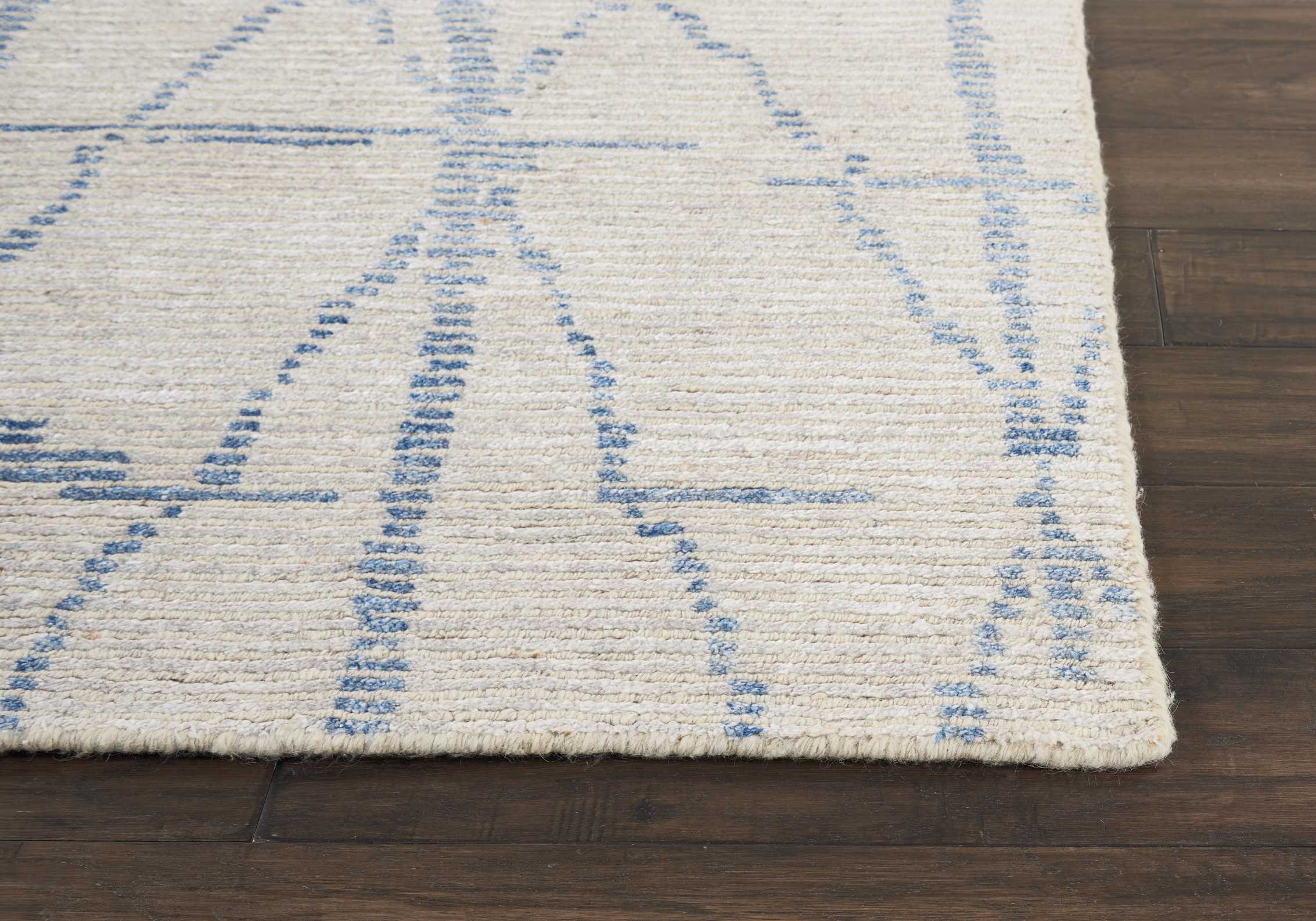 Nourison Ellora 9'9" x 13'9" Sky Scandinavian Indoor Rug