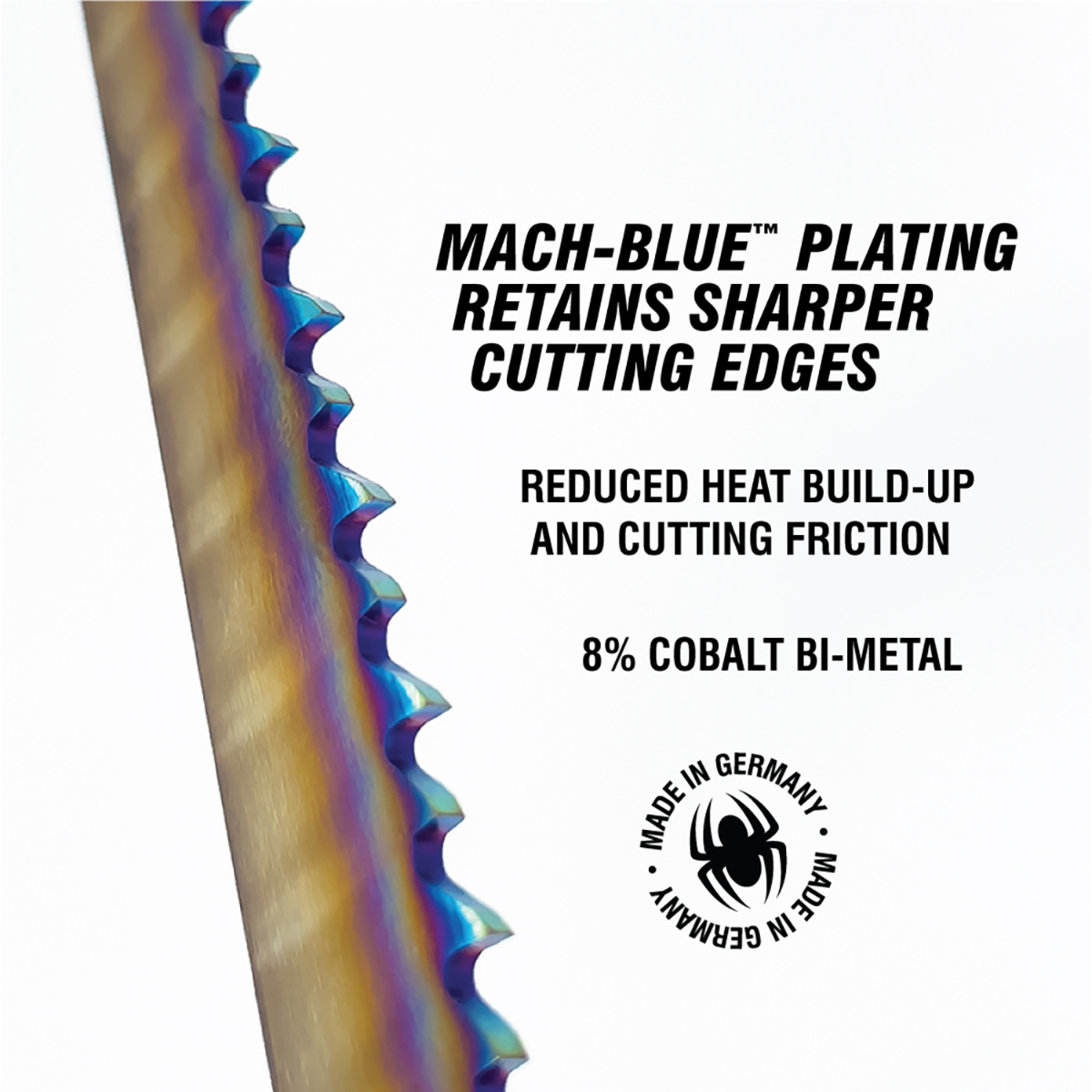9 in 10-TPI Reciprocating Saw Blade Mach-Blue (2-Pack) Spyder 200322 - Picture 3 of 5