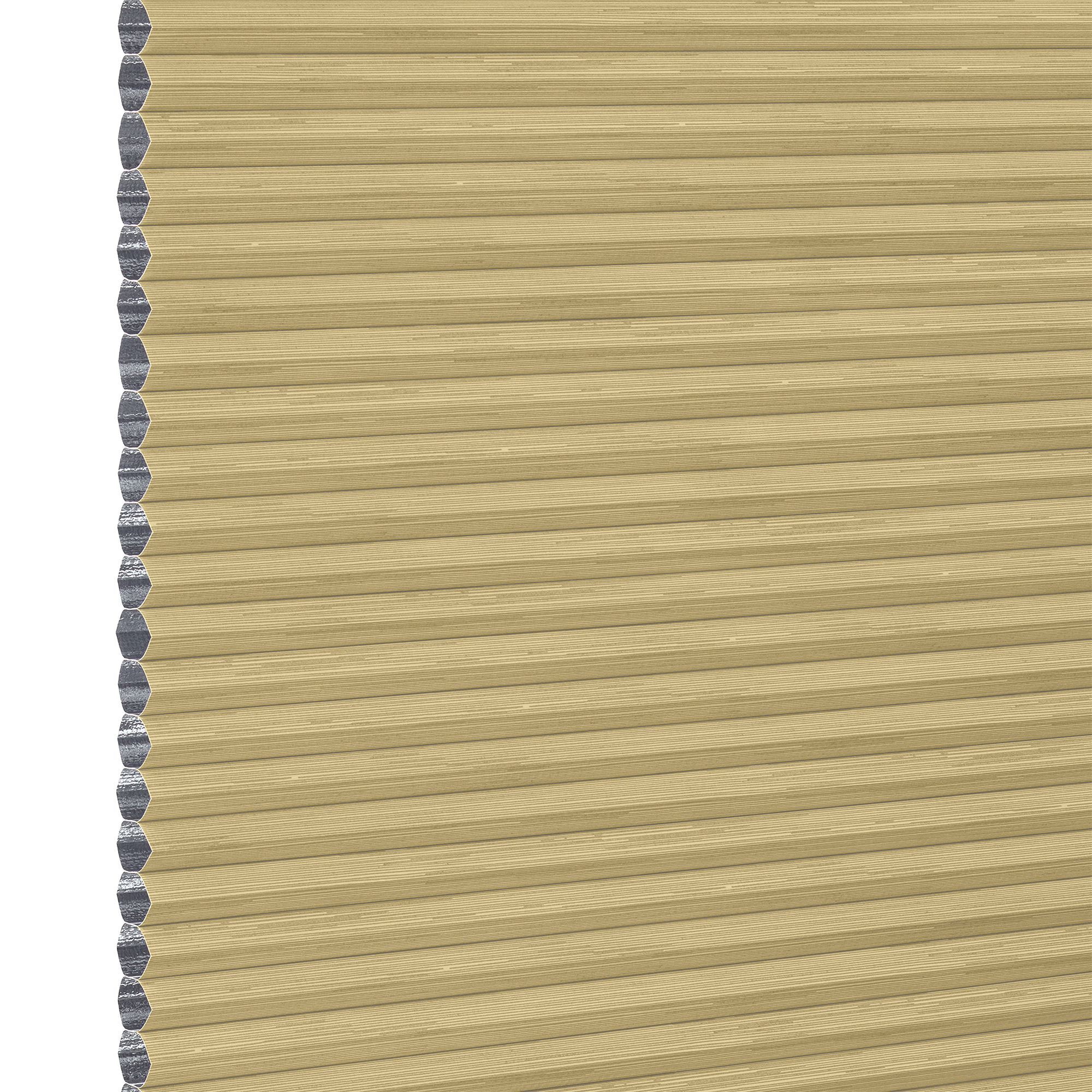 Duette PinStripe Dim Out Olive Honeycomb blind