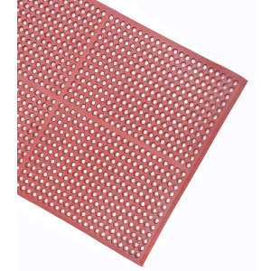 Facility Armor, KitchenArmor Grease Proof, Kitchen Mat, 36"x60", Red