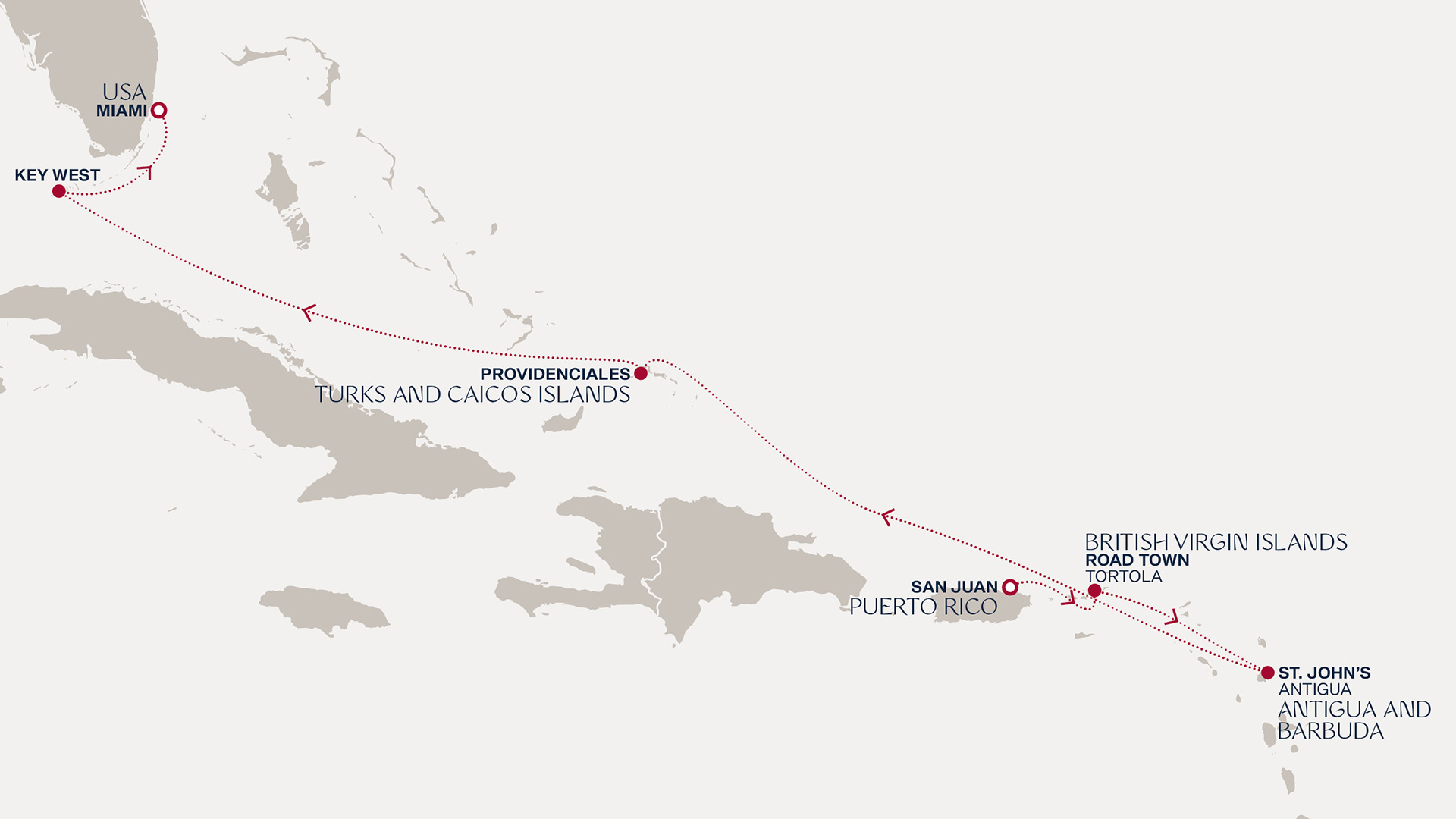 Itinerary map