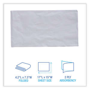 Boardwalk, Napkins, 2 ply, White