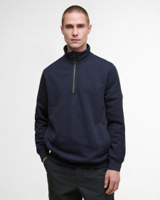 Outline Half-Zip Sweatshirt Dark Navy