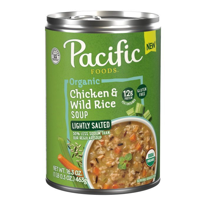 Organic Lightly Salted Chicken and Wild Rice Soup
