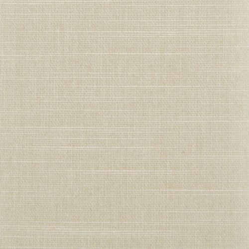 Beige woven shade, covering entire frame, tightly closed with visible horizontal and vertical weave texture; soft diffused lighting, neutral backdrop with no visible window or room features.