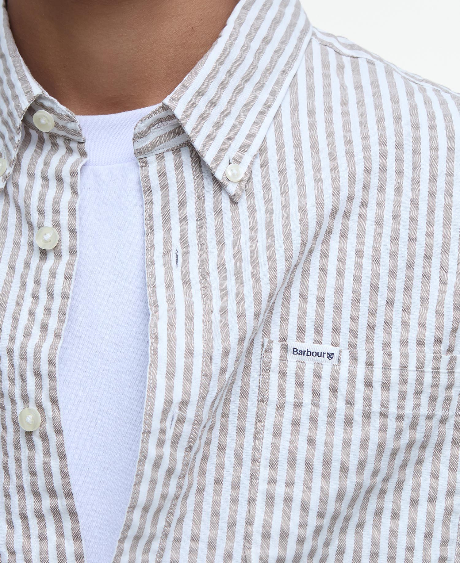 Cresswell Seersucker Tailored Long-Sleeved Shirt image number 4