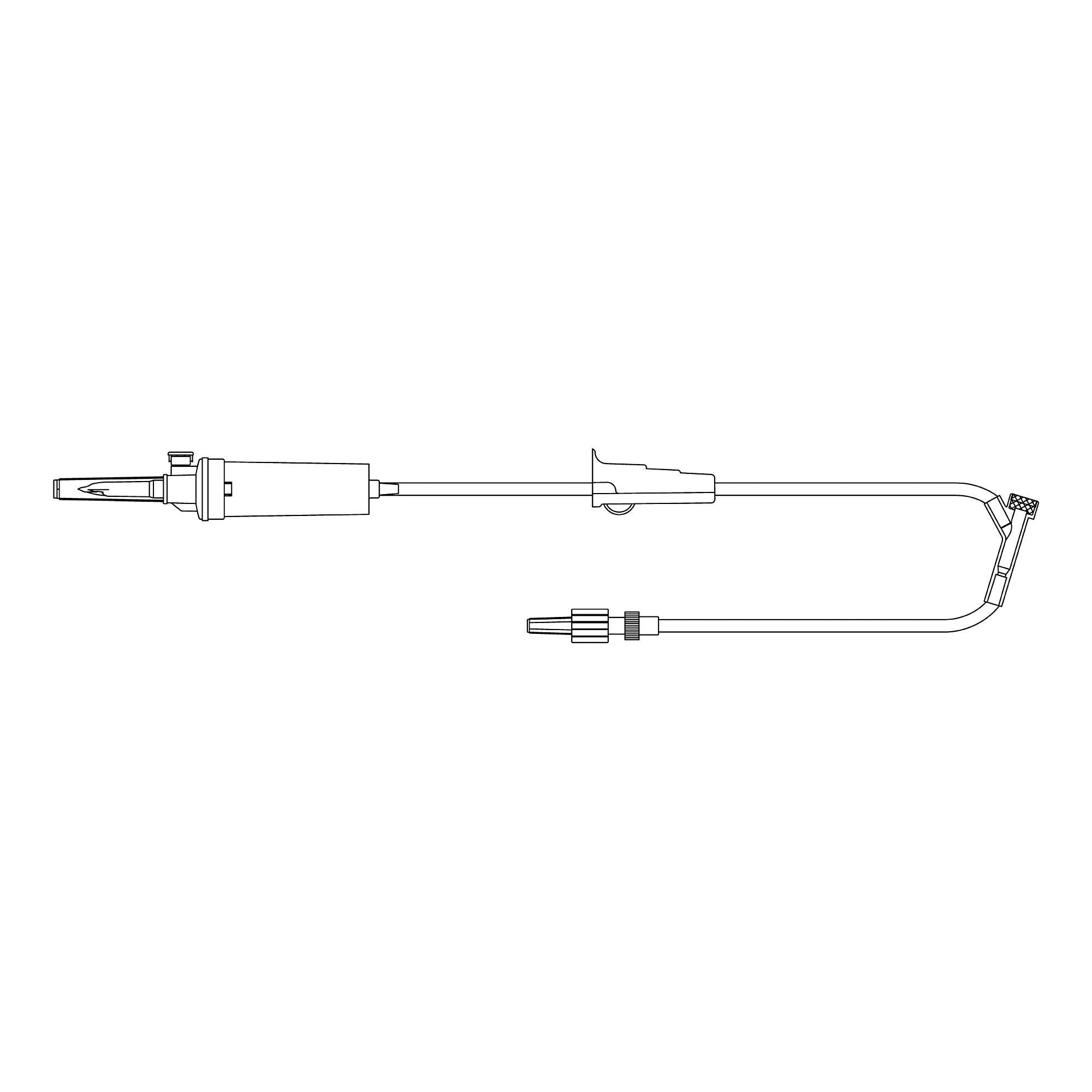 McKesson Brand IV ADMIN SET, 20DRP 1 PORT 103" (50EA/BX 6BX/CS)