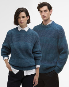 Paul Smith loves Barbour Saddle Crew Neck Jumper Rosette Blue