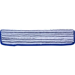 Hillyard, Trident®, Microfiber Hook & Loop Finish Mop, 18"W, Blue/White