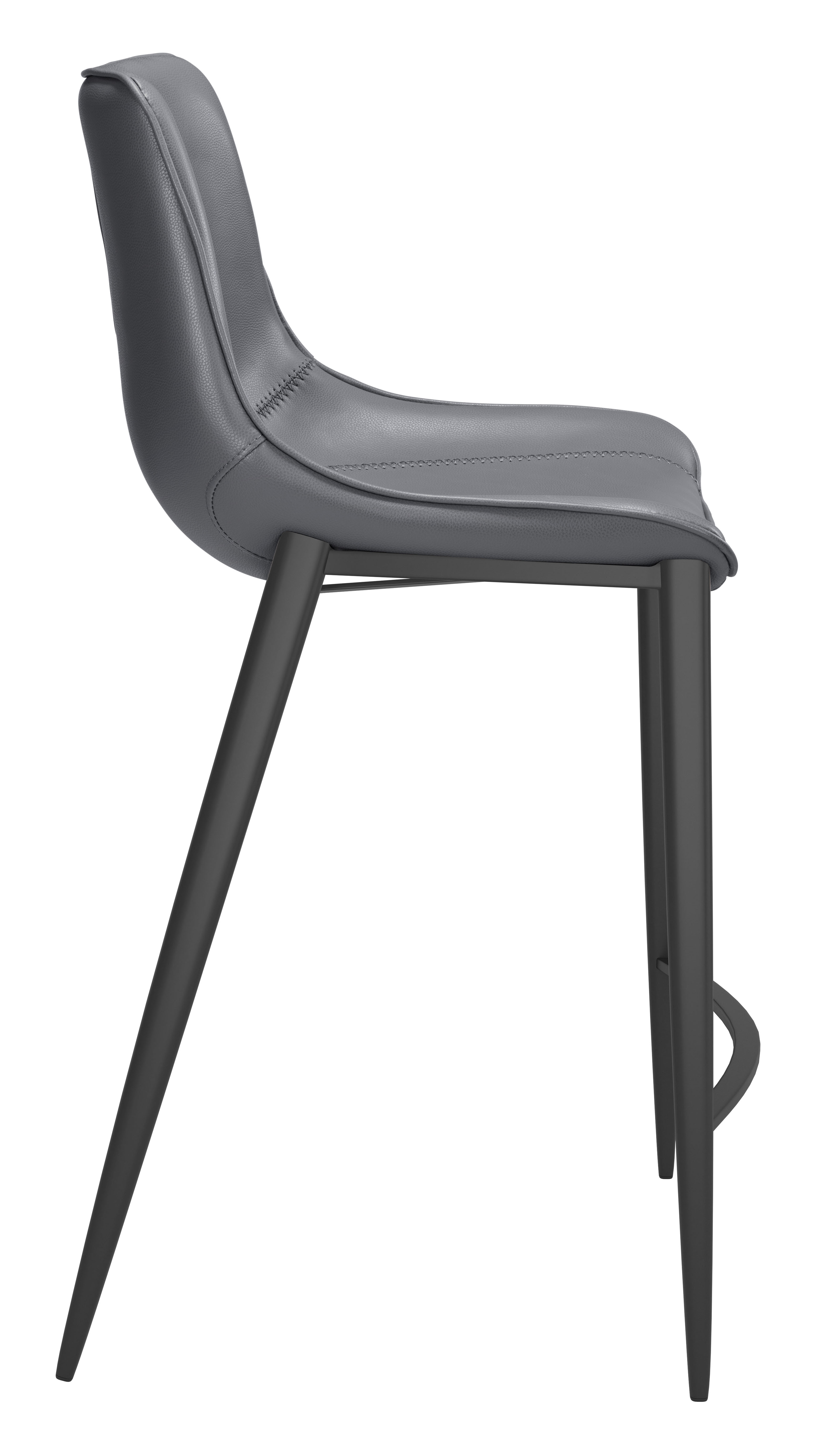 Magnus Counter Stool (Set of 2) Dark Gray & Black product image